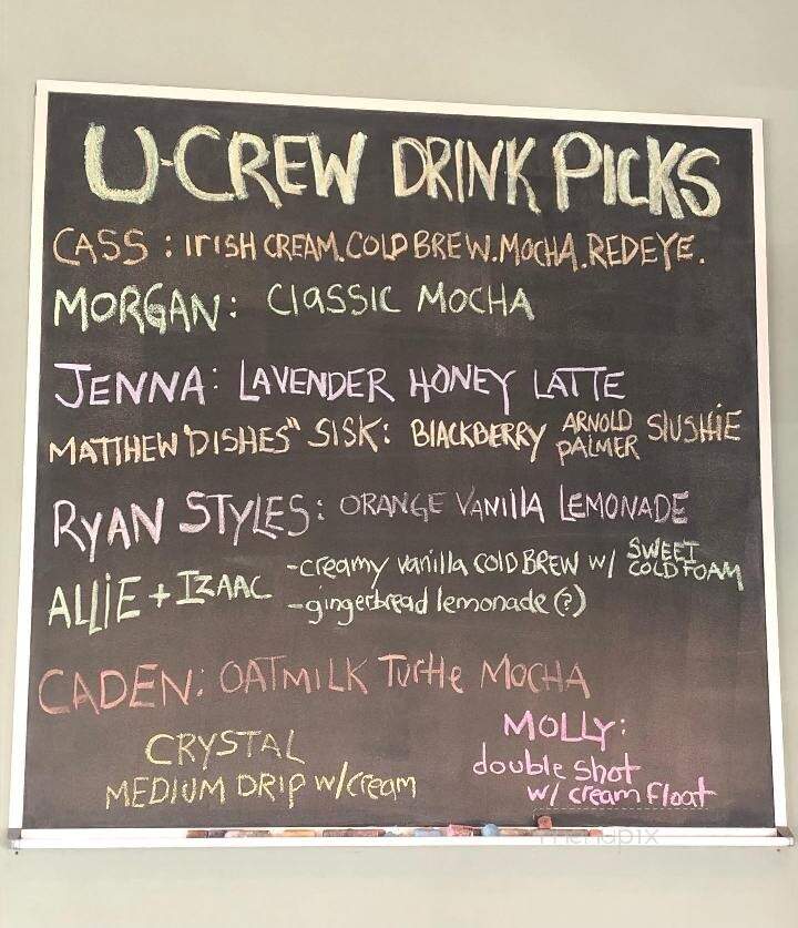 the Union Coffee House - Buchanan, MI menu_pic