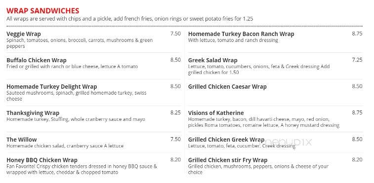 Looking Glass Cafe - Wrentham, MA menu_pic