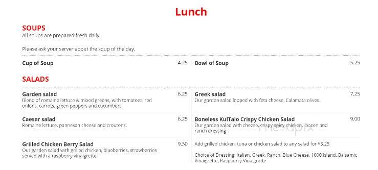 Looking Glass Cafe - Wrentham, MA menu_pic