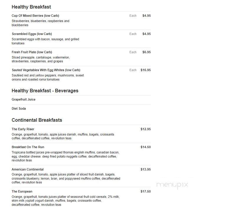 Harvest Grill - Williamsburg, VA menu_pic