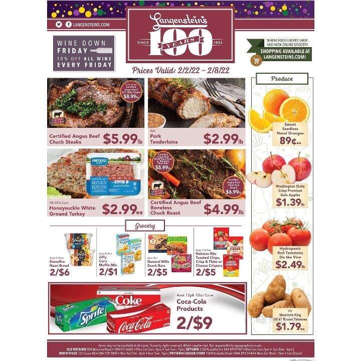 Langenstein's - Metairie, LA menu_pic