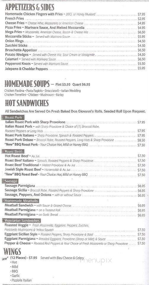 Don Giovanni's Classic Bakery - Feasterville Trevose, PA menu_pic