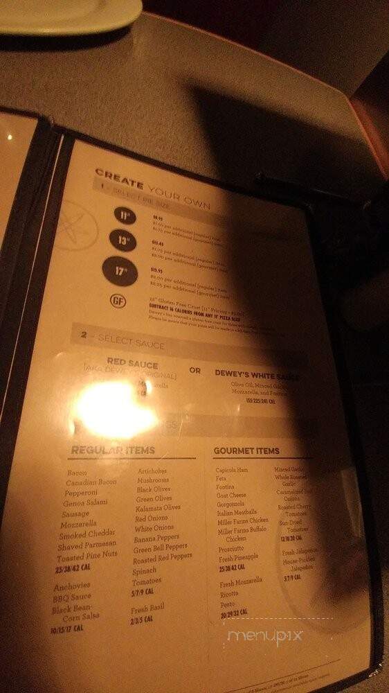 Dewey's Pizza - Crestview Hills, KY menu_pic