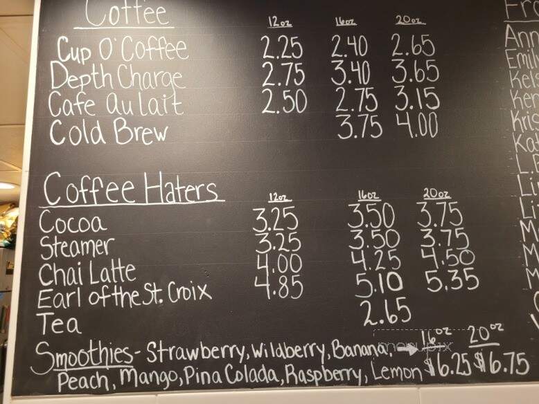 Daily Grind Espresso Cafe - Stillwater, MN menu_pic