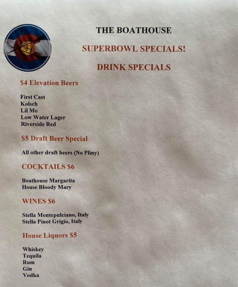 Boathouse Cantina - Salida, CO menu_pic