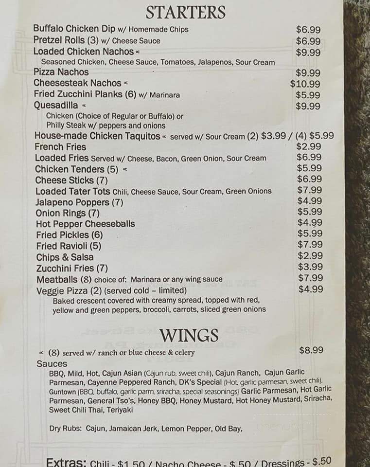 Guntown Beer - Canonsburg, PA menu_pic