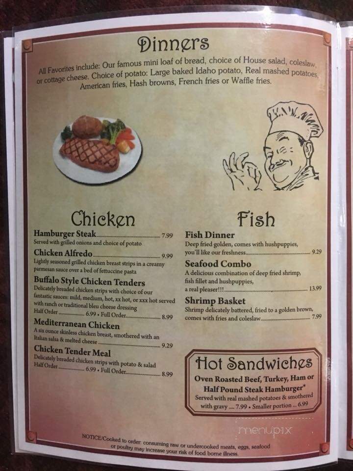 Country Chef Cafe - Ithaca, MI menu_pic