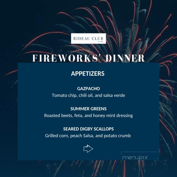 Rideau Club - Ottawa, ON menu_pic