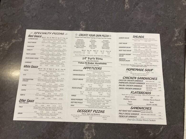 Dave's Pizza - Salmon, ID menu_pic
