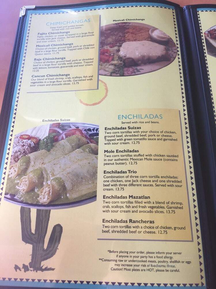 Ixtapa Mexican Restaurant - Woburn, MA menu_pic