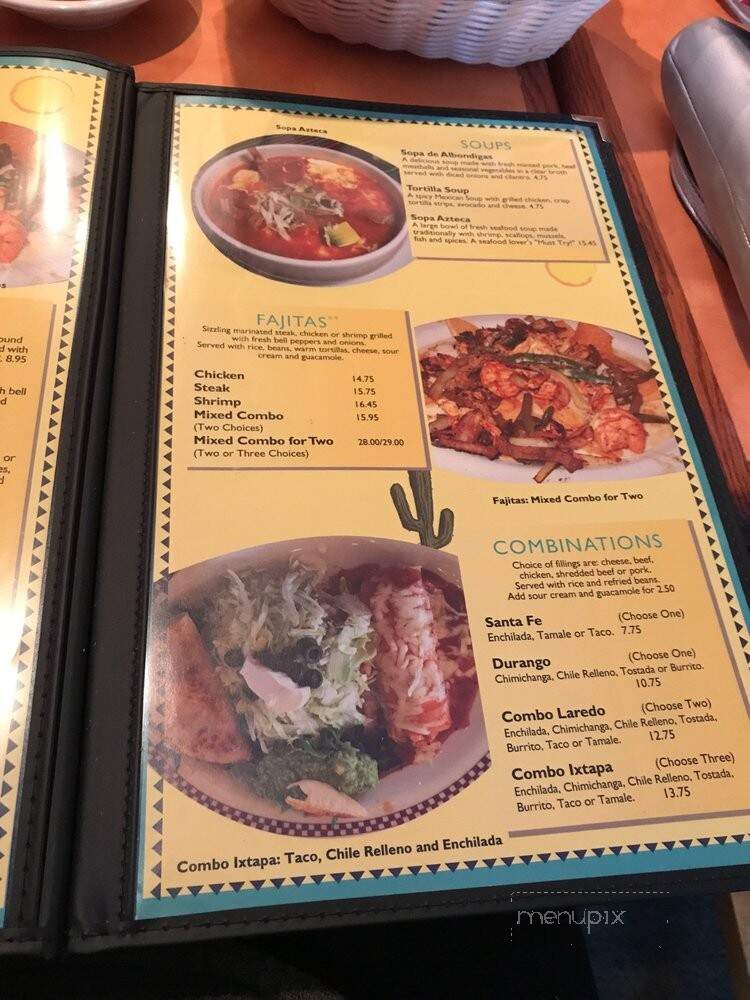 Ixtapa Mexican Restaurant - Woburn, MA menu_pic