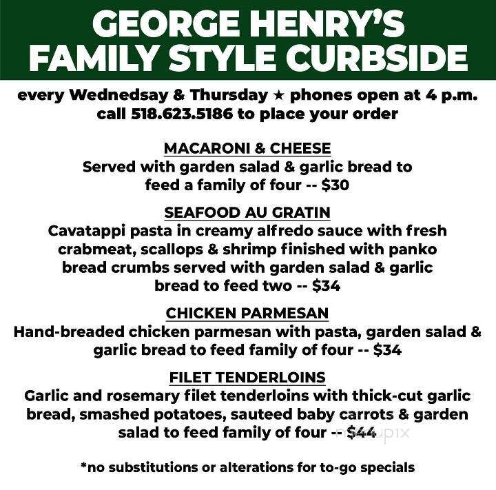 George Henry's - Warrensburg, NY