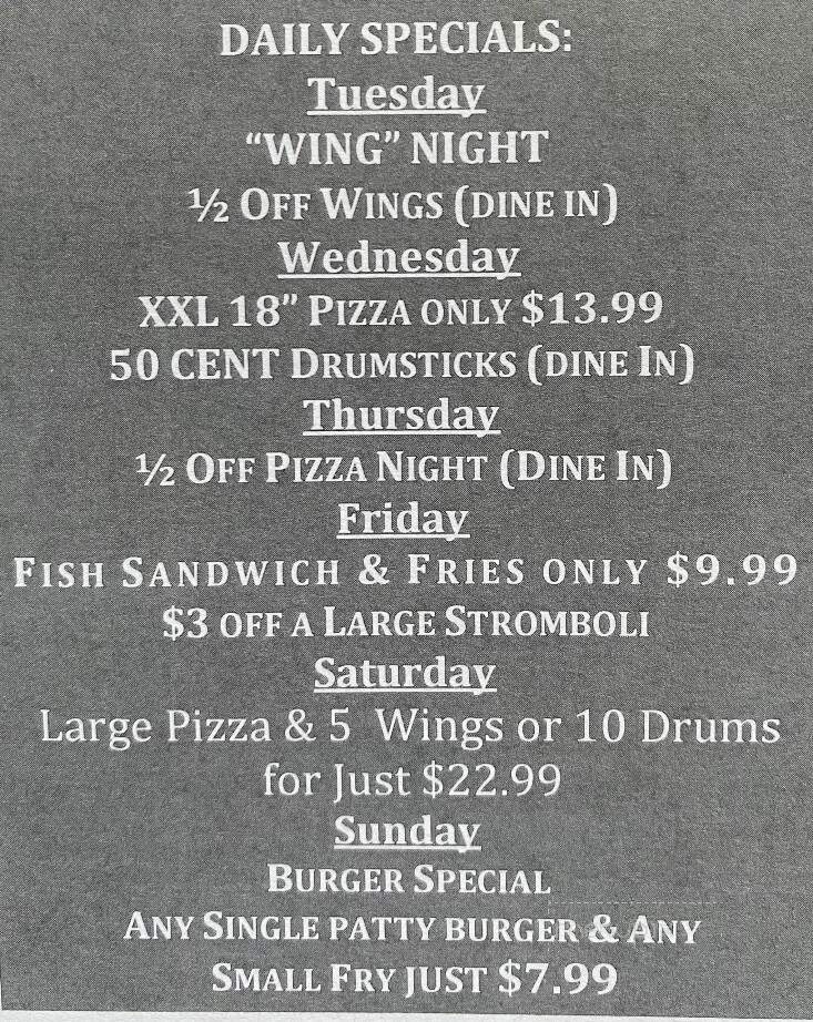 Maudie's Sixers - Indiana, PA menu_pic