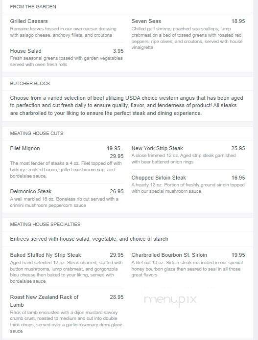 Meating House - Drums, PA menu_pic