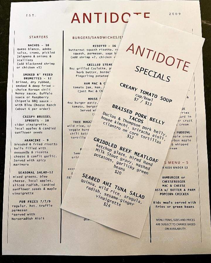 Antidote - Vergennes, VT
