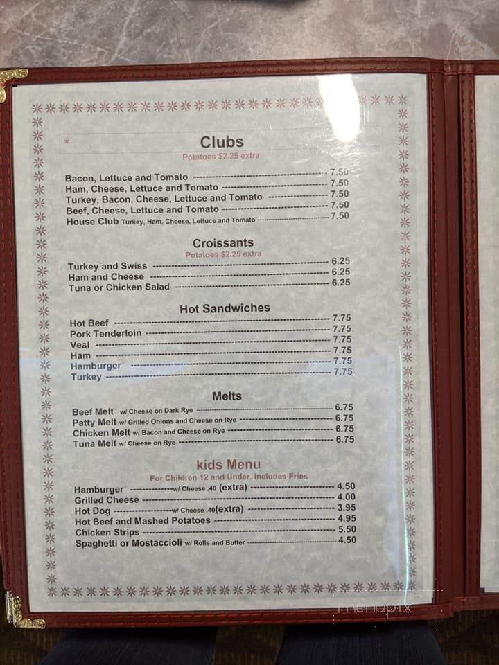 Milton Family Restaurant - Milton, WI menu_pic