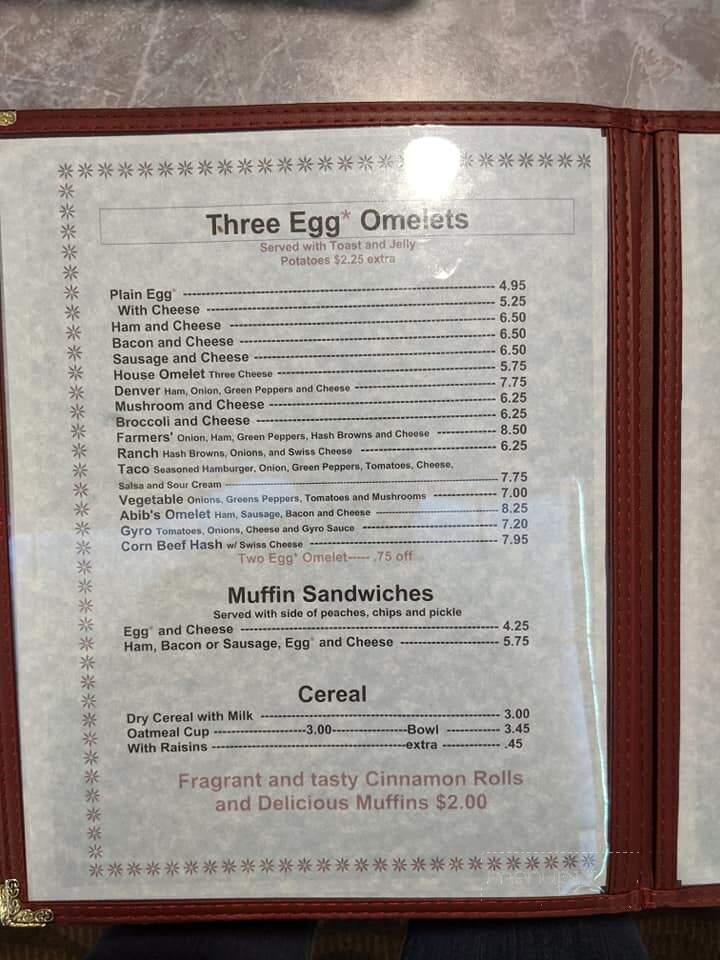 Milton Family Restaurant - Milton, WI menu_pic