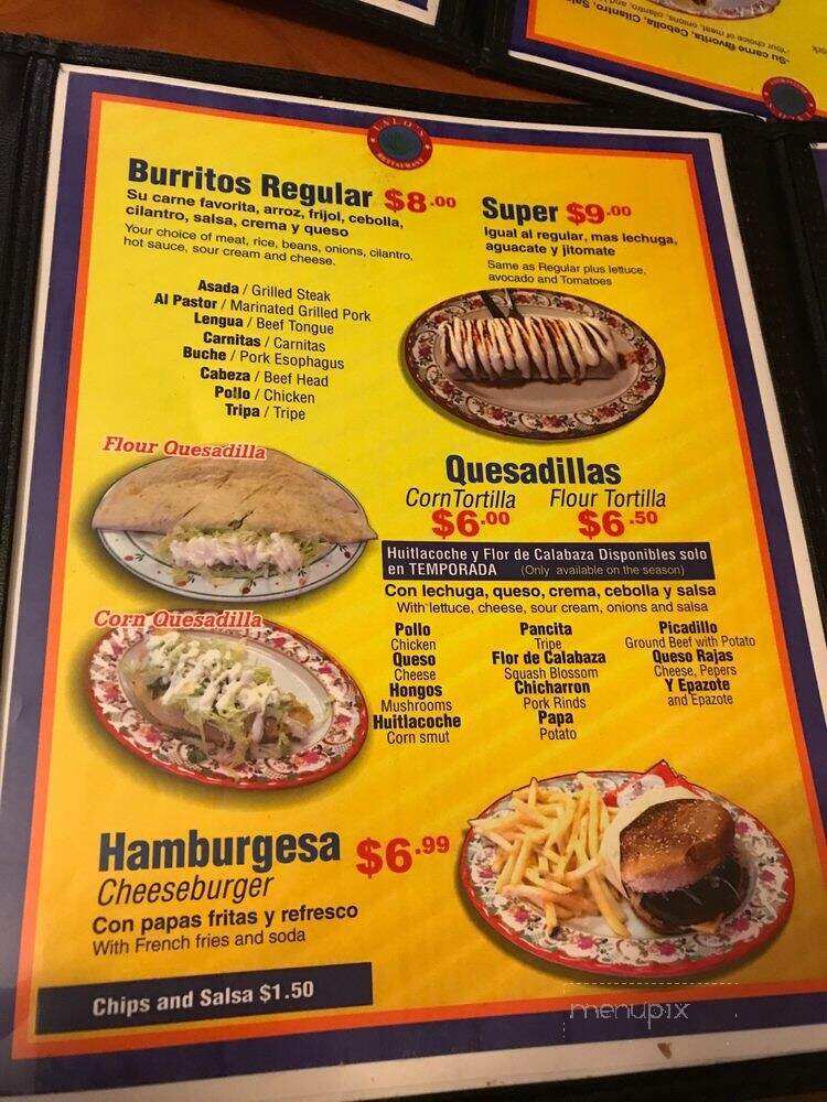 Lalo's Restaurant - Sacramento, CA menu_pic