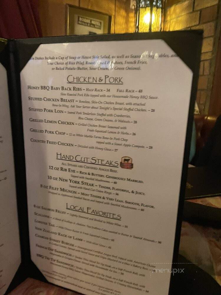 Charles Street Dinner House - Mariposa, CA menu_pic