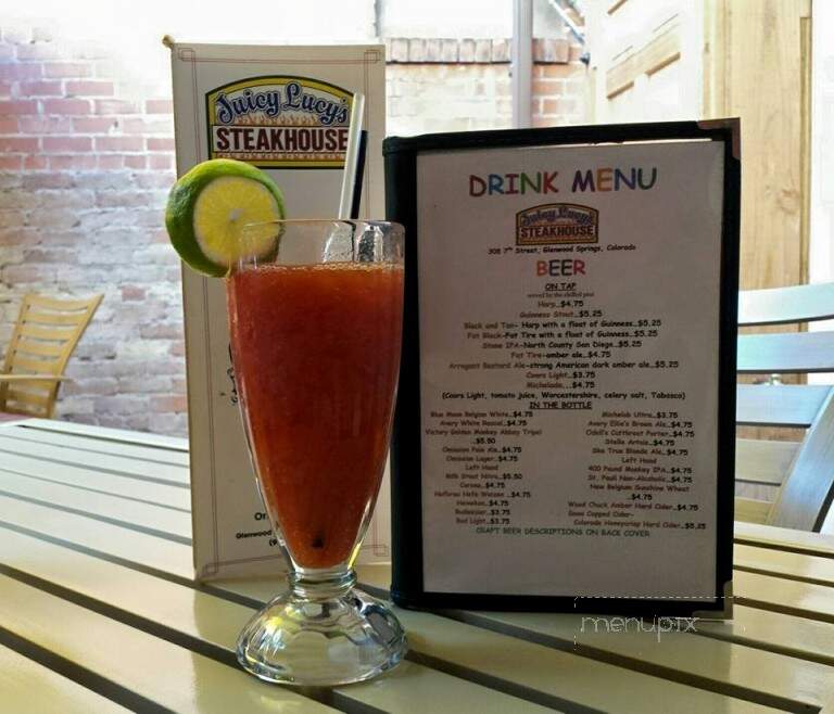 Juicy Lucy's Steakhouse - Glenwood Springs, CO menu_pic