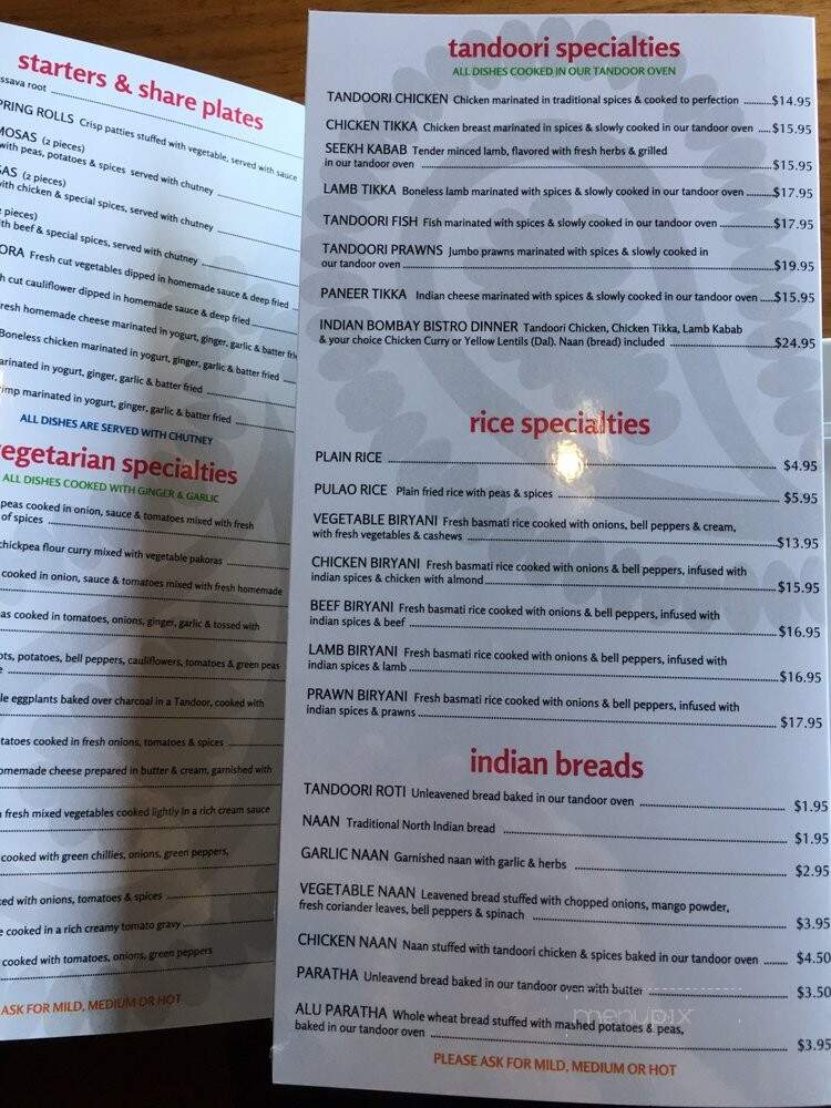 Indian Bombay Bistro - Burnaby, BC