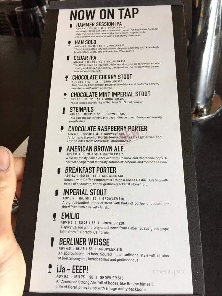 The Woodburn Brewery - Cincinnati, OH menu_pic