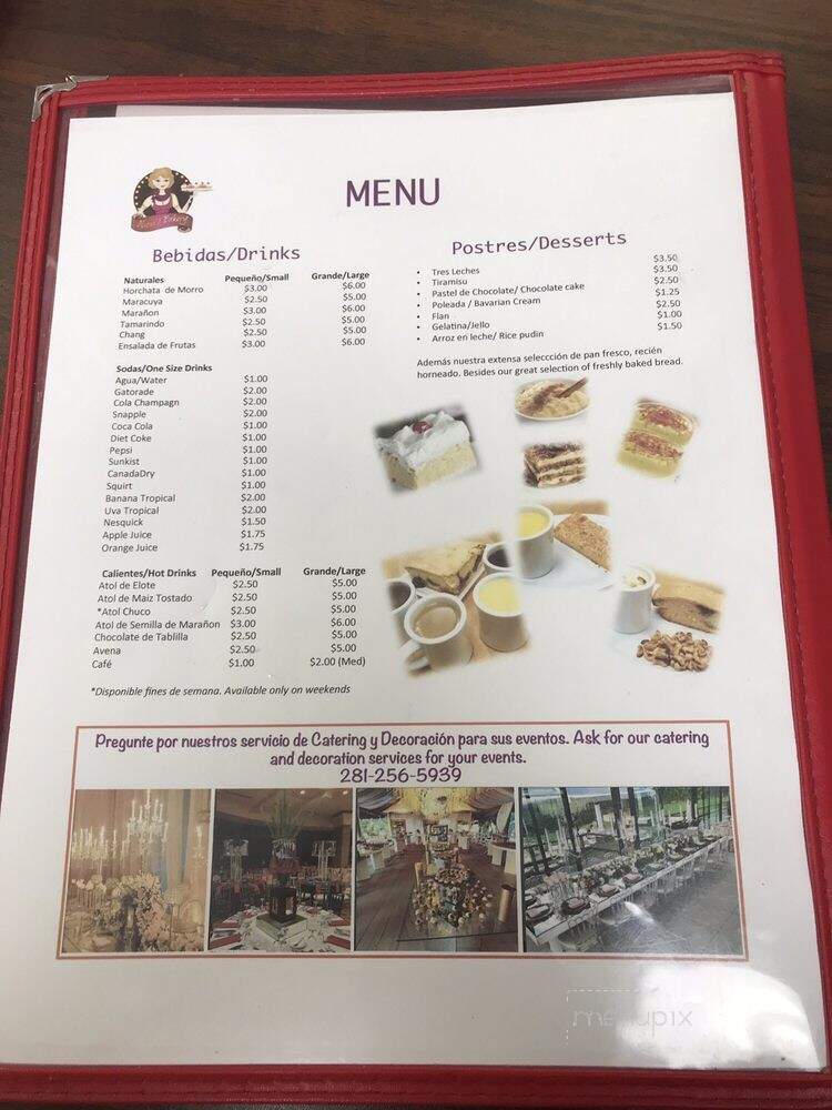 Alicia's bakery Panaderia y Pupuseria - Katy, TX menu_pic