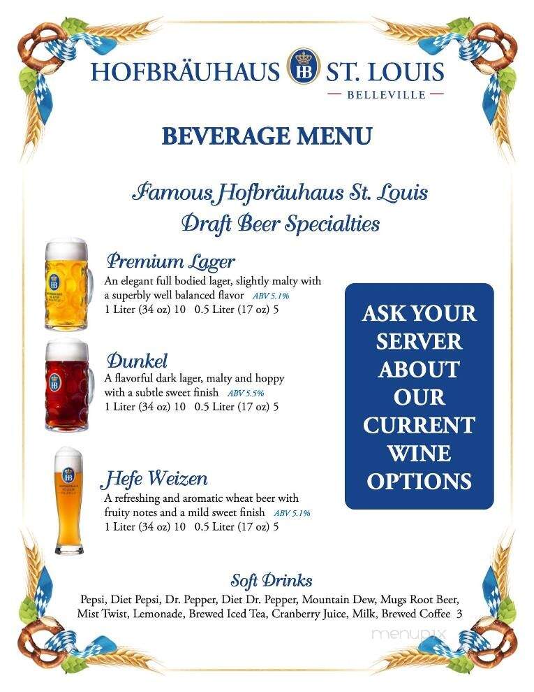 Hofbrauhaus St Louis Belleville - Belleville, IL menu_pic