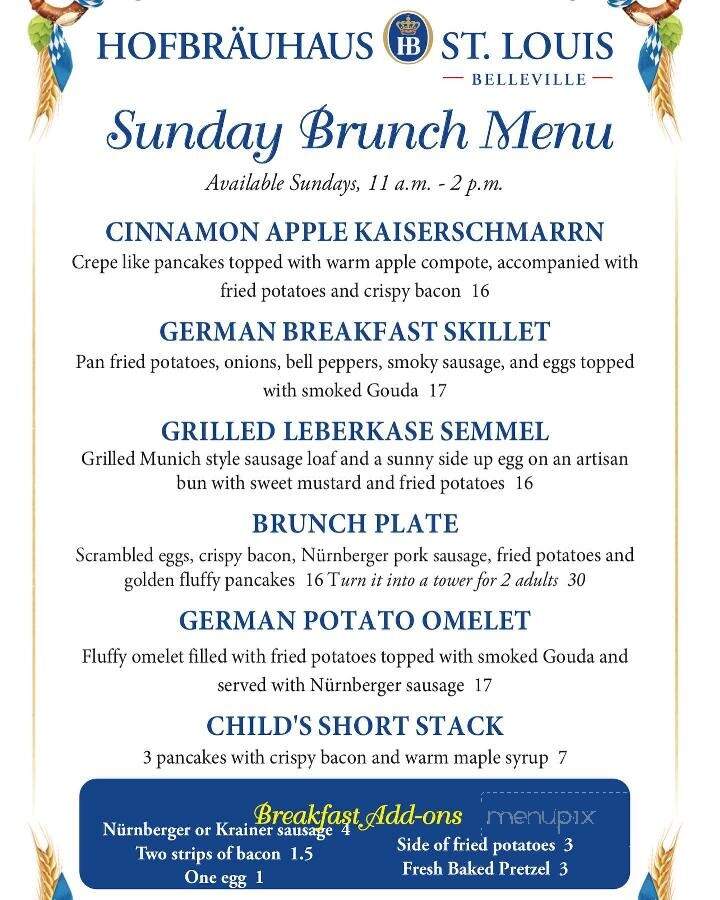 Hofbrauhaus St Louis Belleville - Belleville, IL menu_pic