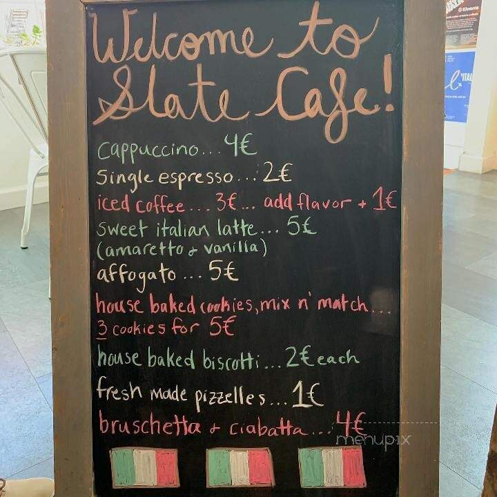 Slate Cafe - Lititz, PA menu_pic