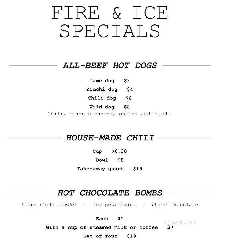 Slate Cafe - Lititz, PA menu_pic