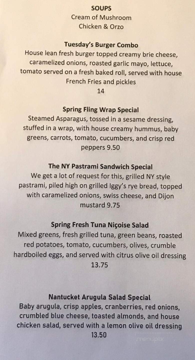 Freshies Cafe - Granby, CT menu_pic