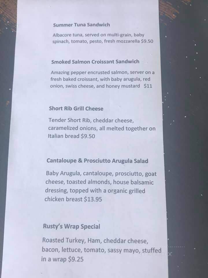 Freshies Cafe - Granby, CT menu_pic