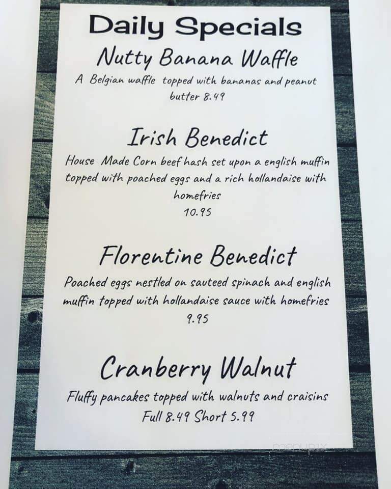 The Griddle - Cranston, RI menu_pic