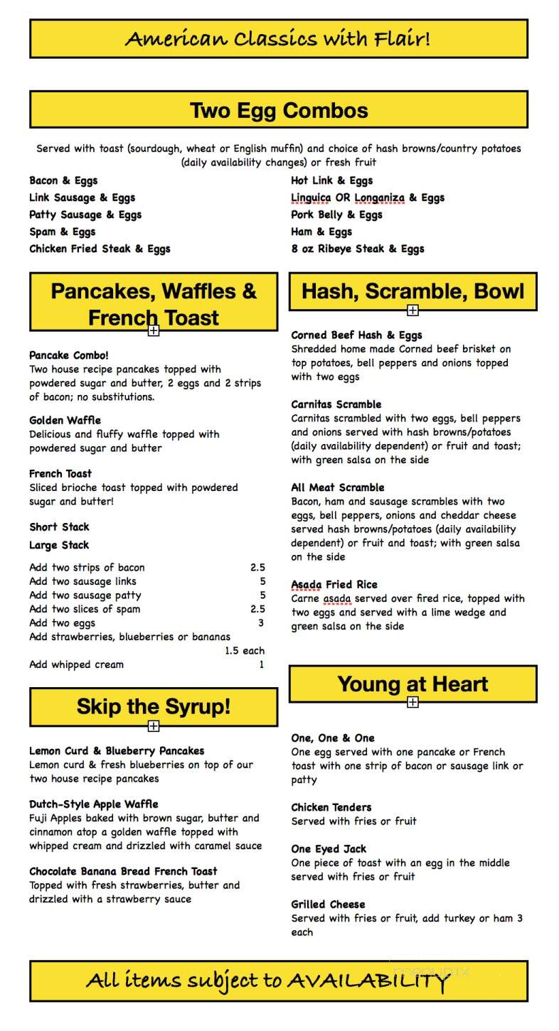 The Butter House - Seaside, CA menu_pic