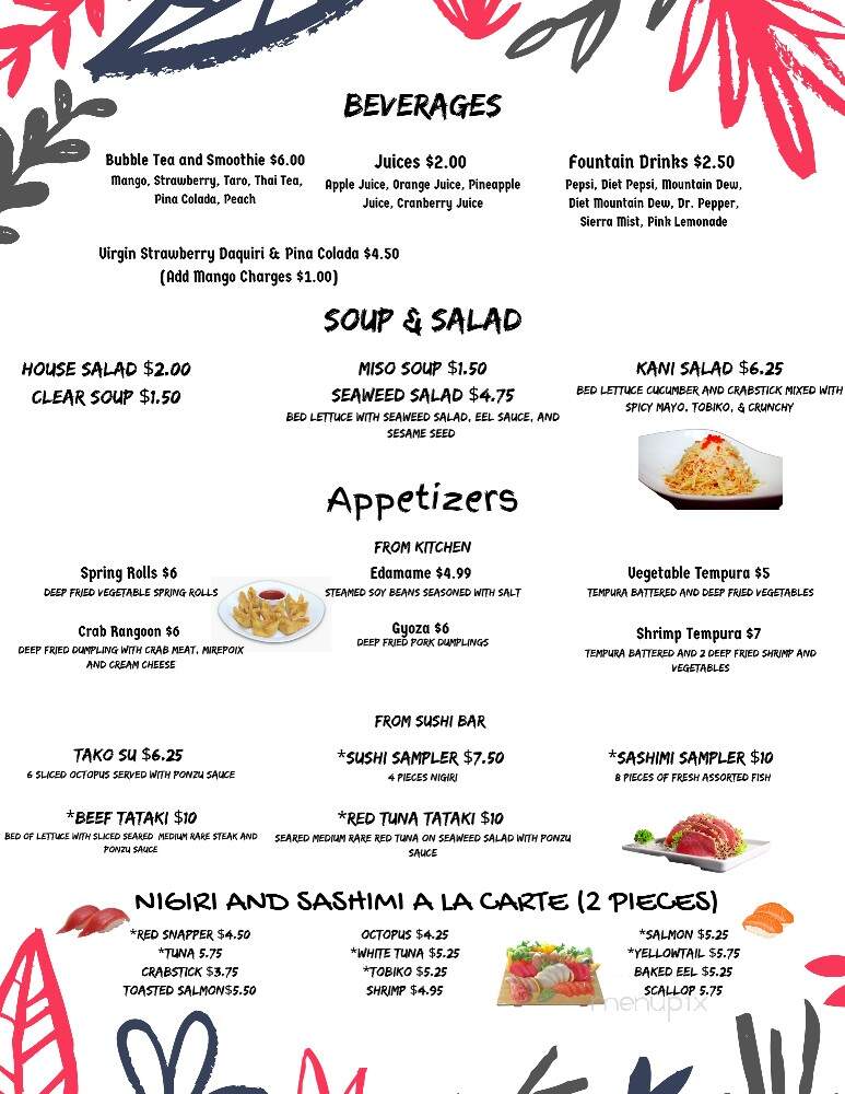 Ohayo Japanese Steakhouse - Hillsboro, OH menu_pic