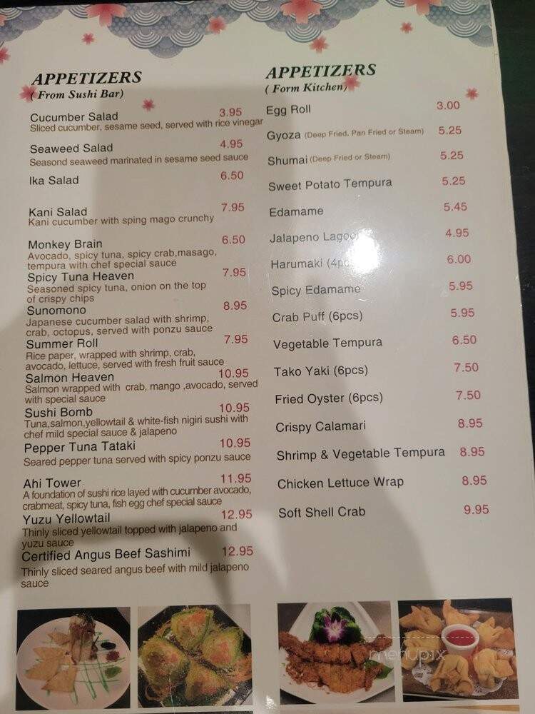 Fuji Sushi & Grill - Richmond, TX menu_pic