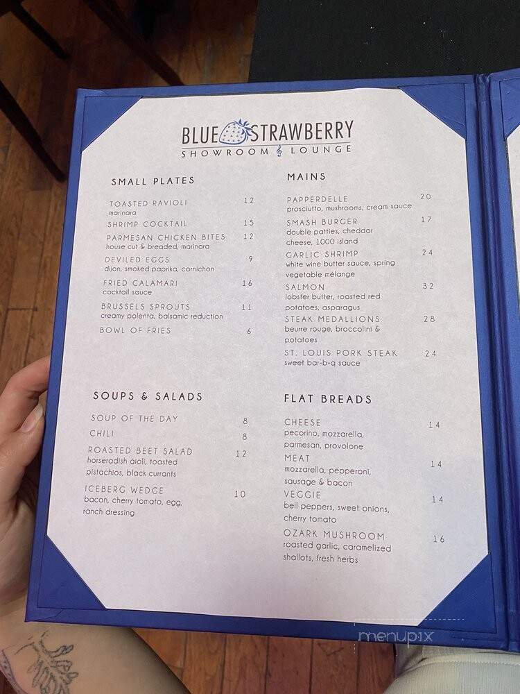 Blue Strawberry - St. Louis, MO menu_pic