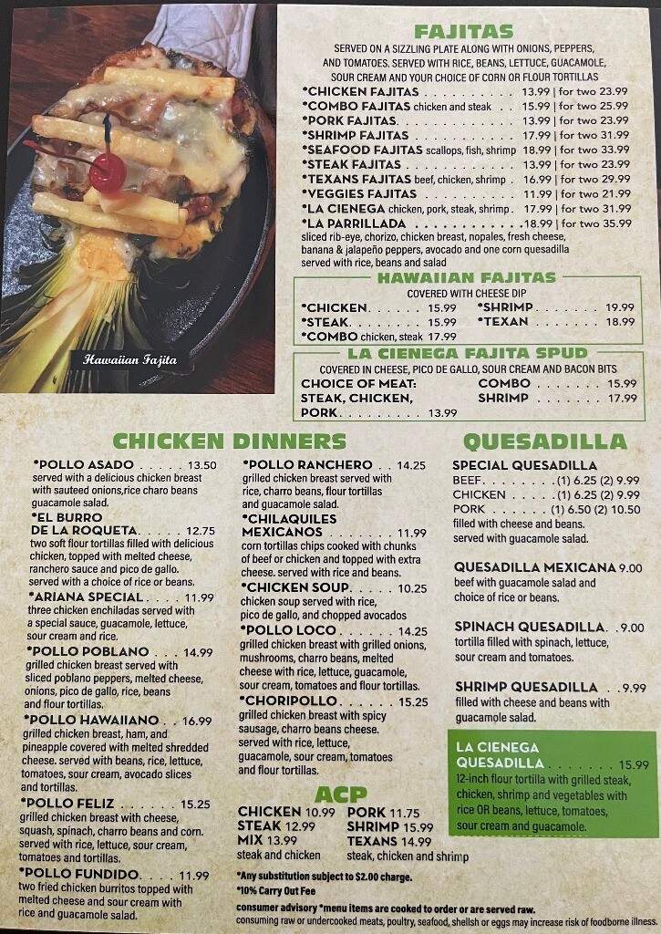 La Cienega Mexican Grill and Seafood - West Columbia, SC