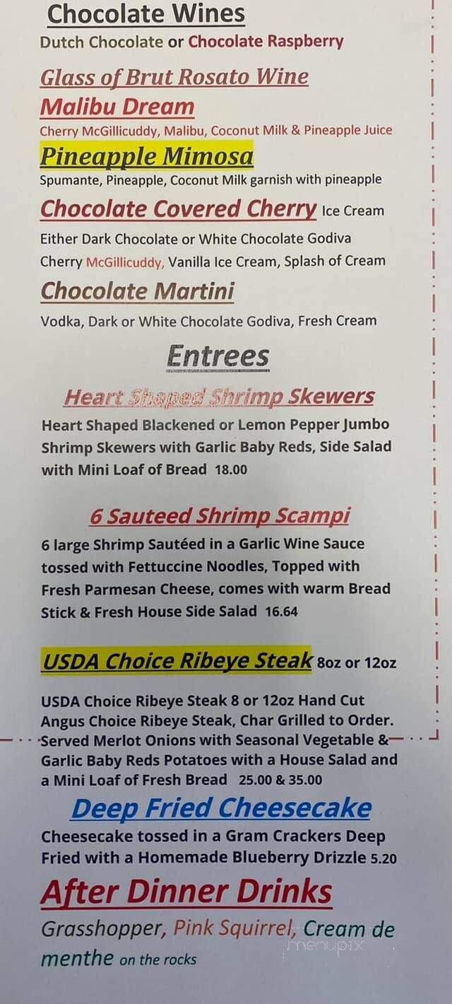 Lake Avenue - Crandon, WI menu_pic
