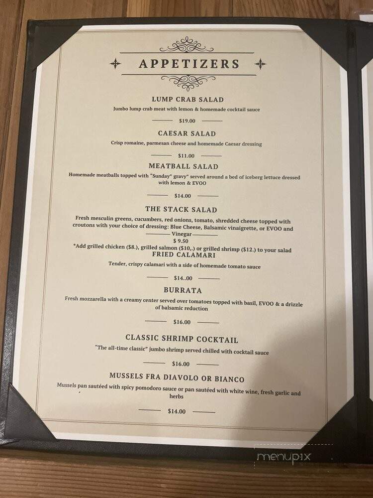 The Stack - Marlboro, VT menu_pic