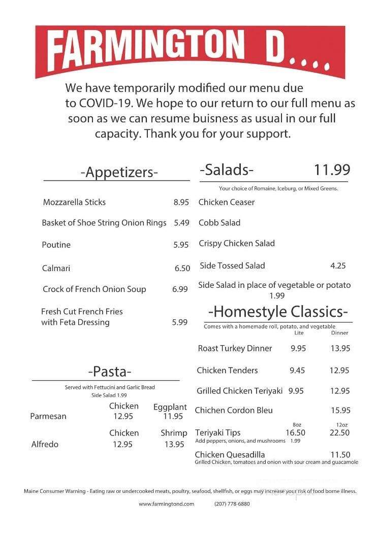 Farmington D - Farmington, ME menu_pic