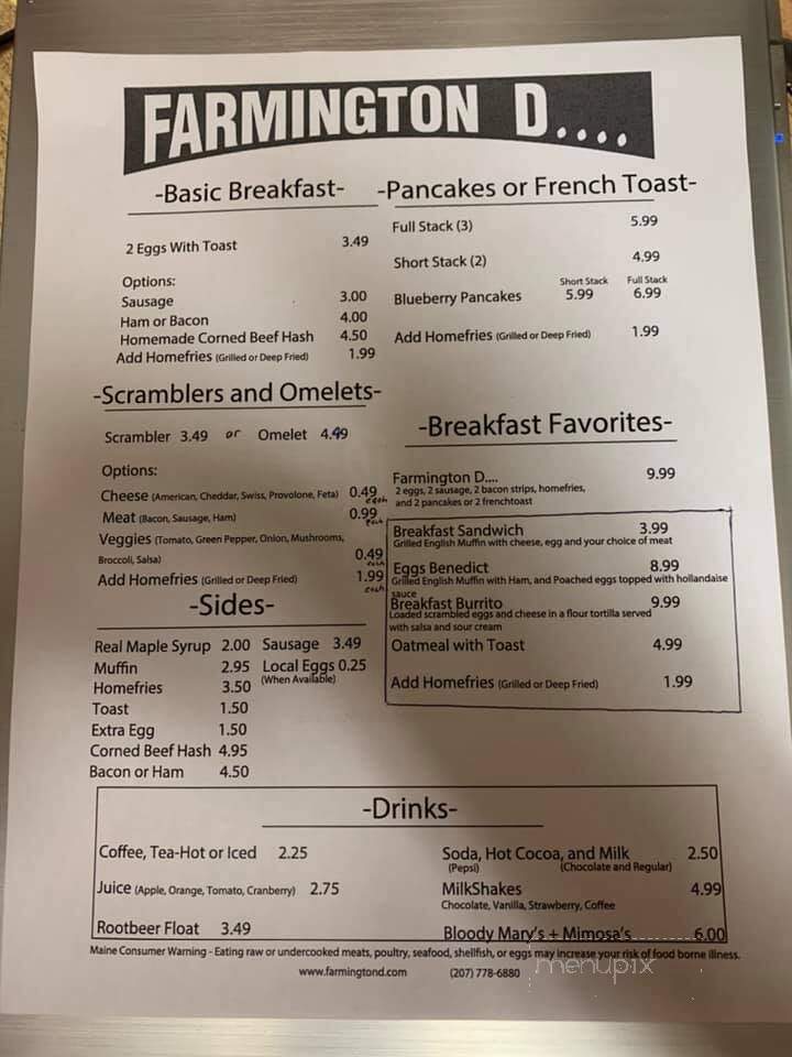 Farmington D - Farmington, ME menu_pic