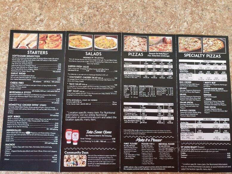Monical's Pizza - Olney, IL menu_pic