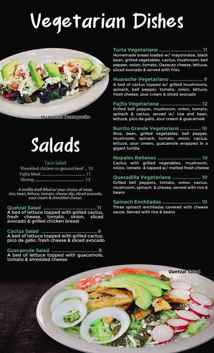 Quetzal Authentic Mexican Cuisine - Hot Springs, AR menu_pic