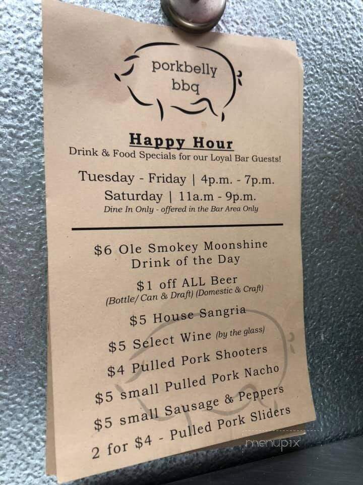 Porkbelly BBQ - Bowling Green, OH menu_pic