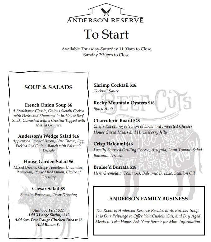 Anderson Reserve - Sweet, ID menu_pic