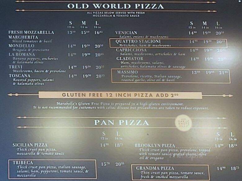 Marabella Old World Pizza - Wilmington, NC
