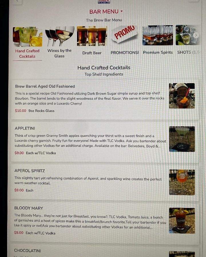 The Red, White & Brew - Hammond, LA menu_pic