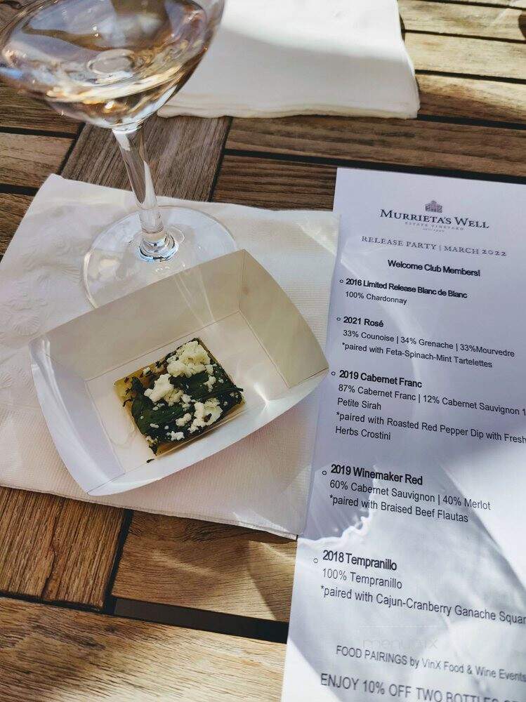 Murrieta's Well - Livermore, CA menu_pic